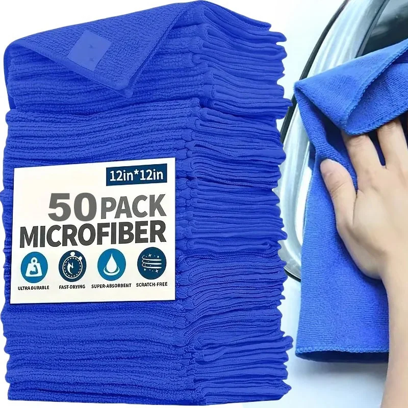 1-50ks mikrovláknové uteráky na umytie auta Suchosť uterák pre domácnosť Čistenie látky