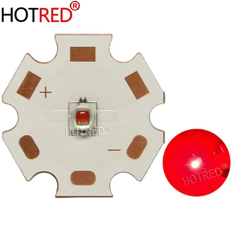 1-50ks Originálny 3535 XPE2 XP-E2 Foto Foto thndled Red 660nm 3W Power LED LED čipový emitor Grow pre rast rastlín v interiéri