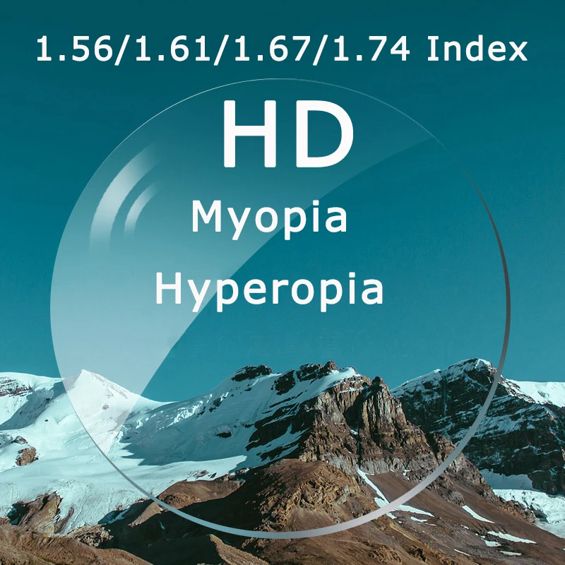 1,56/1,61/1,67/1,74 Index Ultra-tkanina asférickej anti-radiácie Živita Optického myopie Anti-Blue sfarbenia predpisovania predpisovania