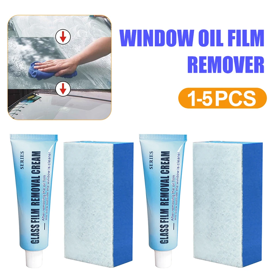 1-5ks 20 g sklenený automobil Olej Film na čistenie leštiaceho pasty Glass Glass DeGreaser čistič čelného skla Čerposť pre starostlivosť o autá