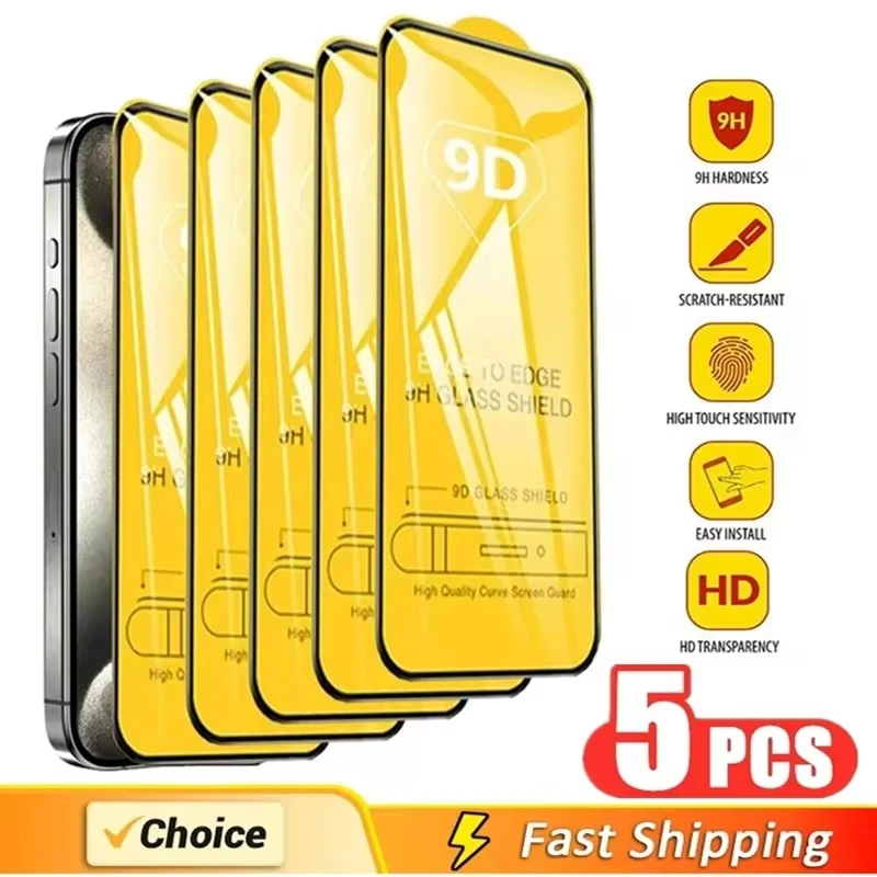 1-5ks 9D chránič na celej obrazovke pre Infinix Hot 30 40 Pro 30i Smart 8 7 Poznámka 30 GT 10 Pro X669 Temperované sklo pre Tecno Camon 19