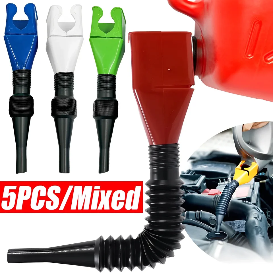 1/5ks Car Teleskopický palivový lievik Univerzálny motorový motor motorový olej benzínového filtra prenosu Funnel