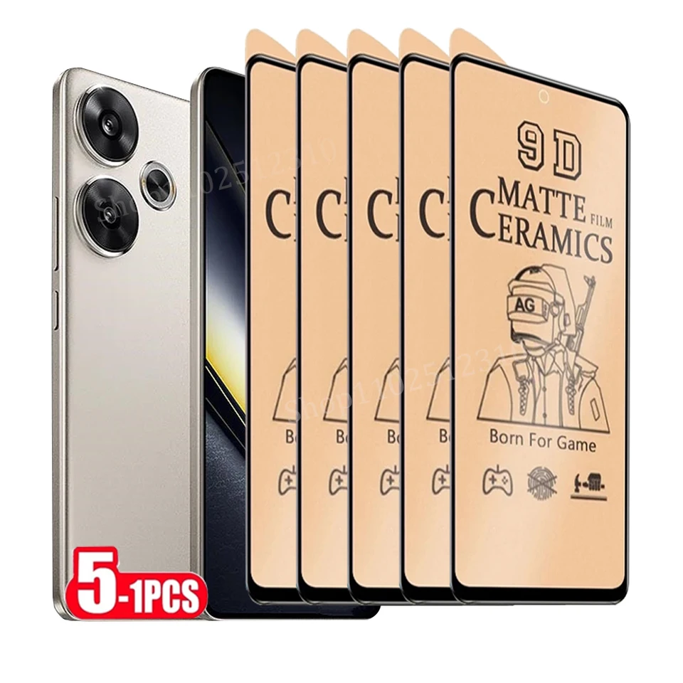 1-5ks matný keramický film pre POCO F6 F5 F4 F3 M6 M5 M4 M3 Pro Chránič obrazovky pre POCO X6 X5 X4 X3 PRO C65 C40 Not