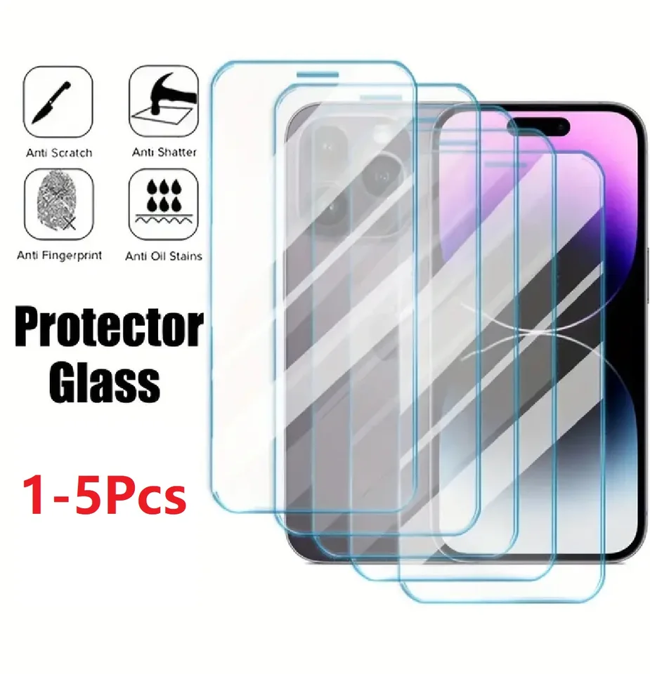 1-5ks plné krytské ochranné sklo pre iPhone 15 11 x xr xs max 6 7 8 plus chrániče obrazovky na iPhone 13 12 12 Pro Glass