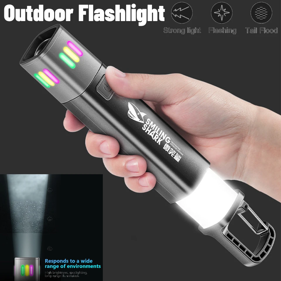 1-5ks XPE+COB LED baterka Prenosná výkonná baterka Variabilná zaostrenie Torch nabíjateľnú lampu Flash Light Outdoor Camping