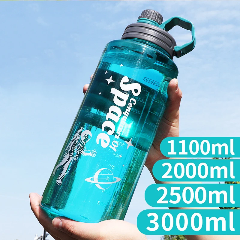 1,5L 2L 3L veľkej kapacity Športová fľaša s vodou Outdoor Fitness Cup Camping Mountaining Prenosná kondícia džbán