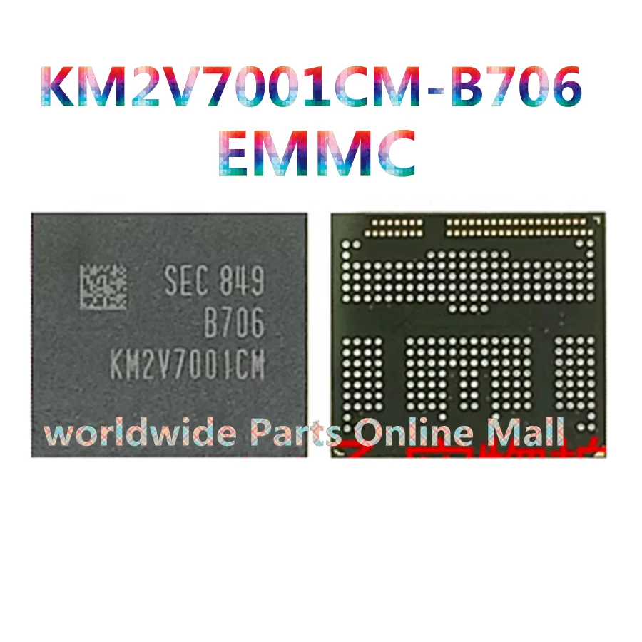 1-5pcs KM2V7001CM-B706 KM2V8001CM-B707 128G+6 EMMC BGA254 B706 EMCP UFS BGA Stencil Re Gballing IC Solder Tin Plant Net KM2V7001CM