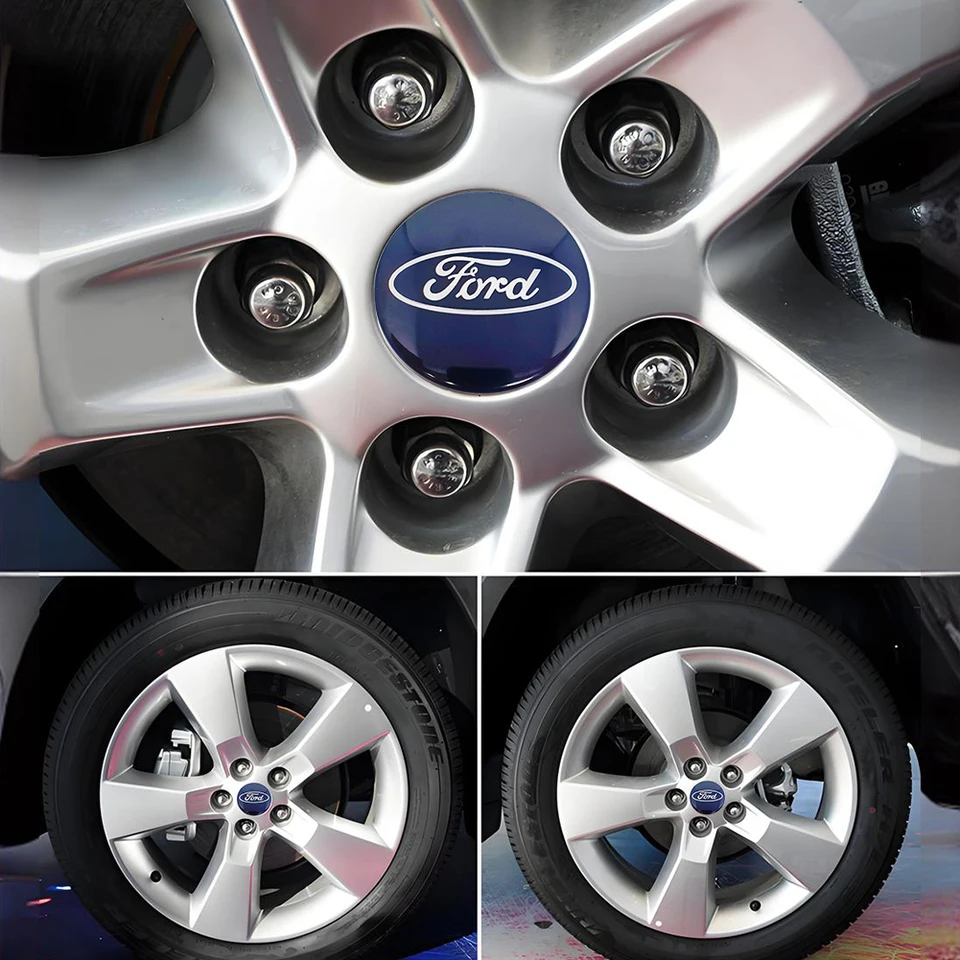 1-5set 4 x 54 mm stredové čiapky kolesá súprava dekorácií automobilov Stredové čiapky uzáver kolesa pre Ford Väčšina modelov Focus fiesta ka Kuga