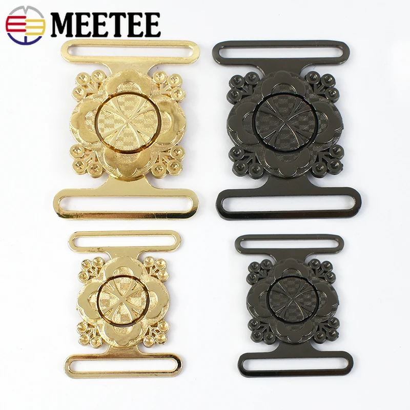 1-5sets Meettee 30/40 mm kovový basový spona retro kabát Windbreaker Belts Hasp Clothing Decor Button Nahradenie DIY Príslušenstvo