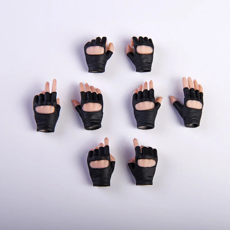 1/6 Náhrada bledý suntanový farebný rukavica ruka ruky gesto Gesta Fit 12 '' Phice Tbleague Action Figure Body