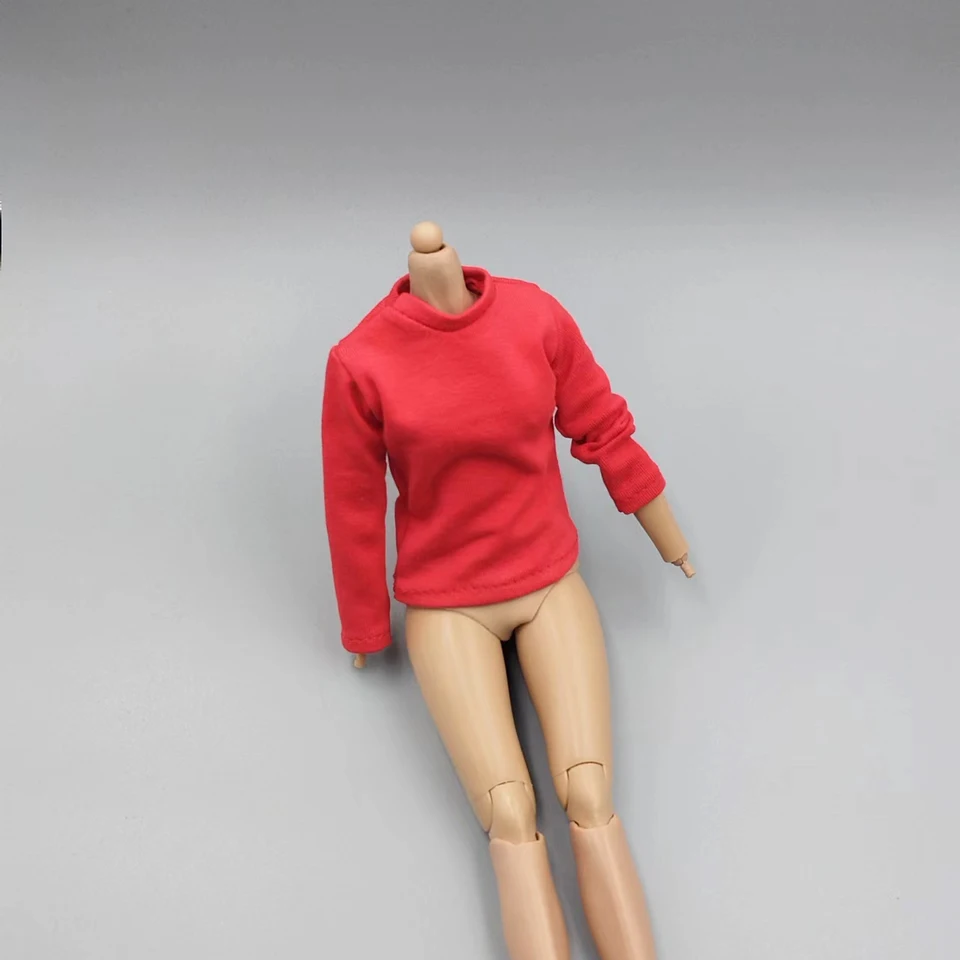 1/6 v mierke Dievčatá Dievčatá s dlhými rukávmi červené tričko pre 12'''Figures pre domácich majstrov