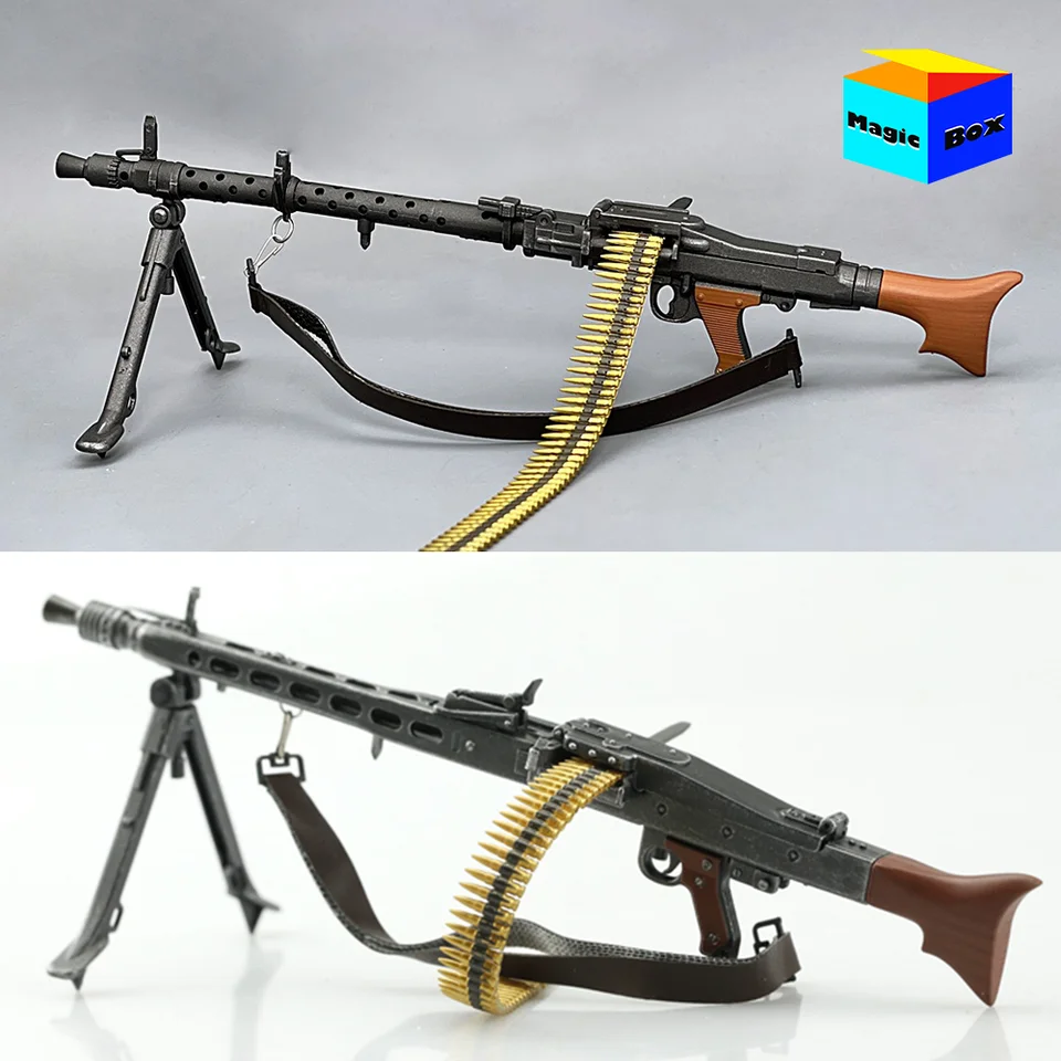 1/6 v mierke Nemecký vojak MG34 MG42 Light Machine Gewehr Gun WWII Model vojenských zbraní pre 12 