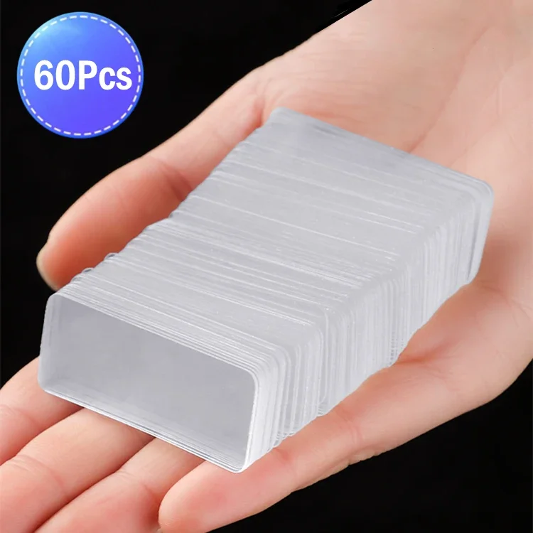 1-60ks obojstranné nálepky pásky opakovane použiteľné nano PVC páska vodotesná nástenná nálepka stopka Self Adhesive Transparentná páska 2x5cm