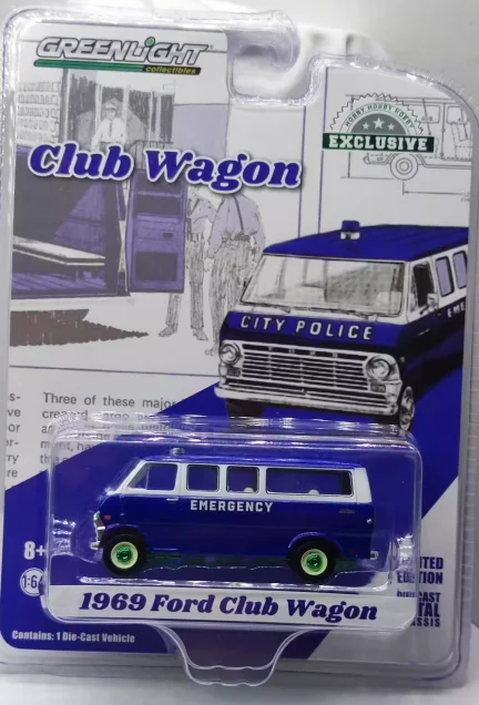 1:64 1969 Ford Club Wagon Bread Police Auta
