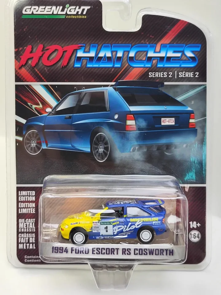 1:64 1994 Ford Escort RS Cosworth Diecast Metal Model Model CAR Hračky pre zbierku darčekov