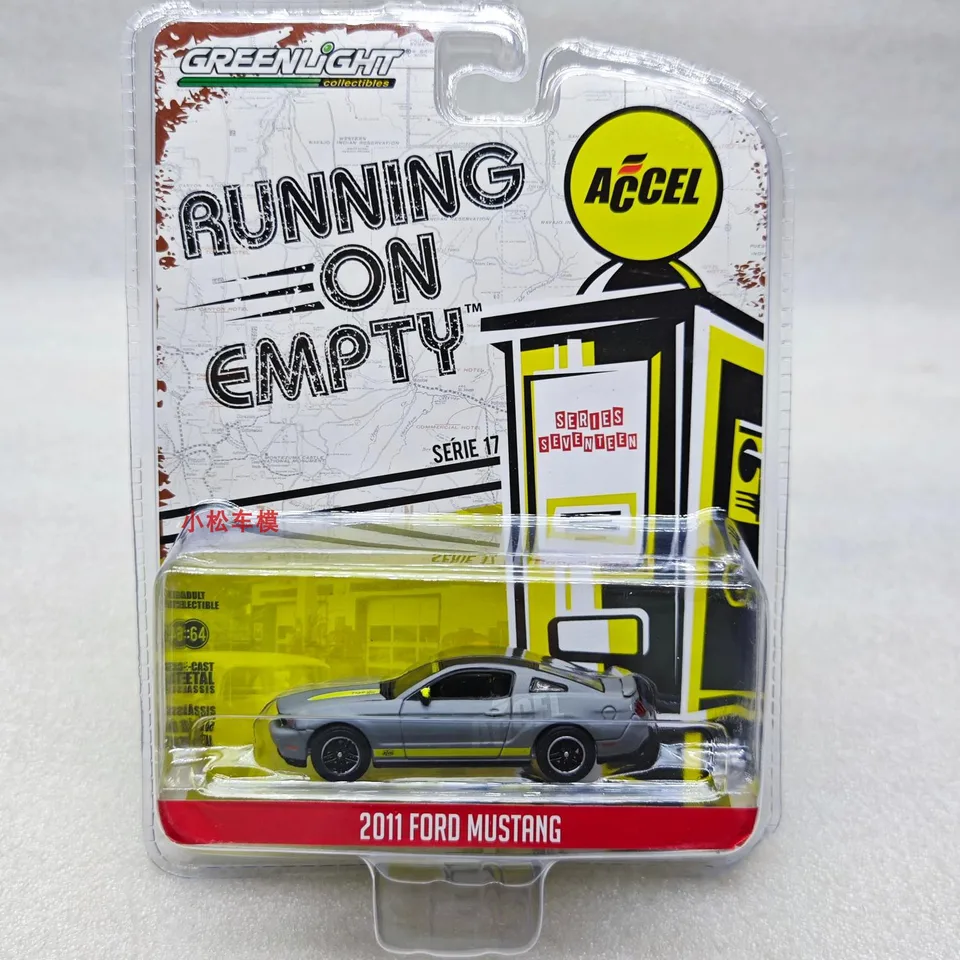 1:64 Beh na prázdnej sérii 17-2011 Ford Mustang Holley/Accel Ignition Static Simulation Zliatina zliatiny automobilov Zbierka