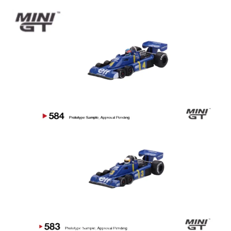 1:64 F1 Tyrrell P34jody Scheckter zliatiny zliatiny Die-Cast Modely, obľúbené zberateľné ozdoby z hľadiska zberu hračiek, prémiová výzdoba miestnosti.