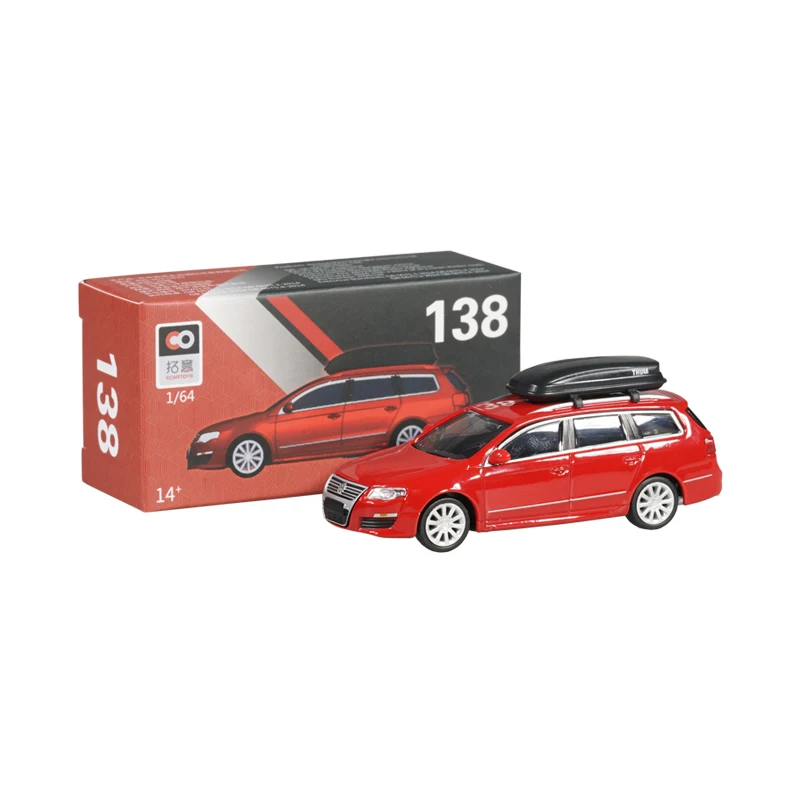 1:64 Stupnica VW R36 Travel Wagon Auto Model kovový odietský vozidlo Hračka na zberné zbierky darčekov Souvenír
