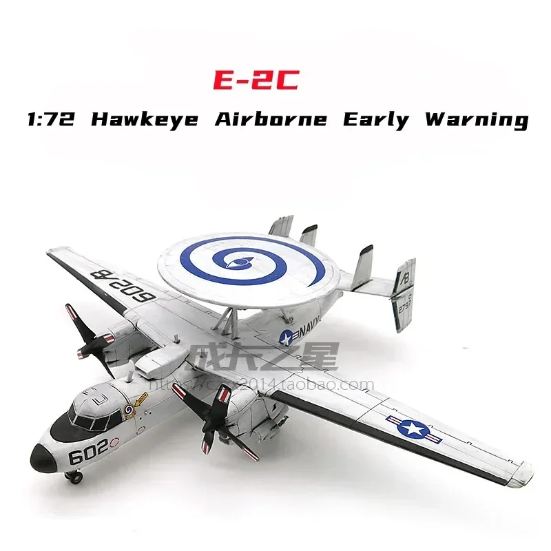 1/72 Model lietadla Spojené štáty americké E-2C Hawkeye Airborne Včasné varovné lietadlá Model Model DIY Vojenské hračky