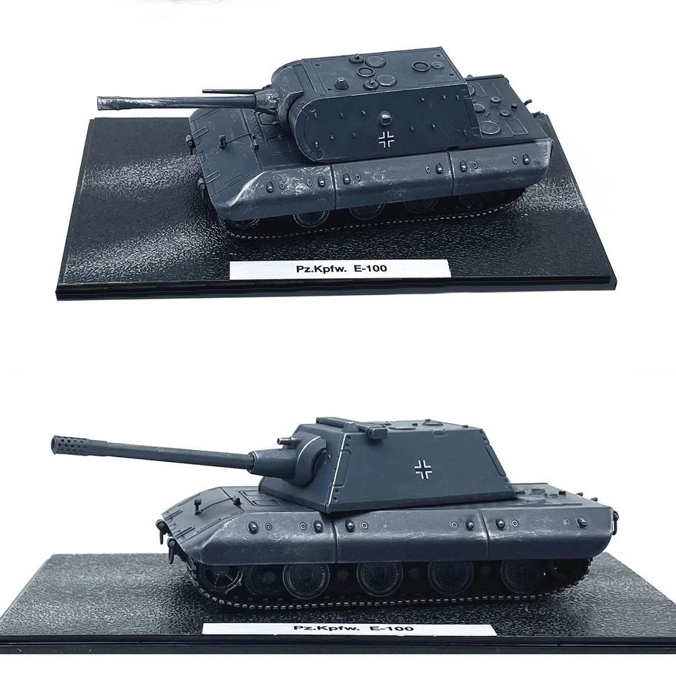 1: 72 Model nemeckého E100 Heavy Tank Model Poly zliatiny Model zliatiny (Old Painted)