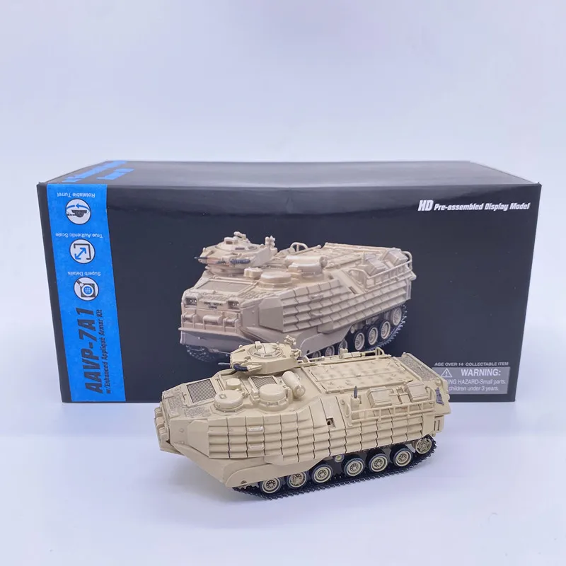 1/72 Tank Model Vojenské vozidlá Dragon US AAVP 7A1 W/Enhanced Applique Armor Desert Žltá 63019 Zbierka plastových materiálov