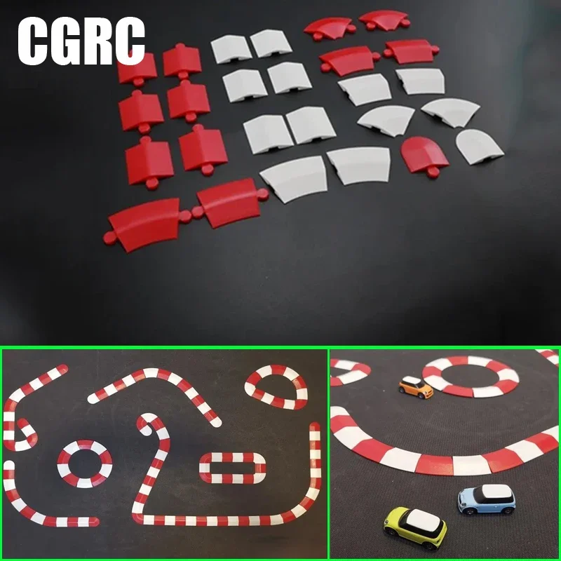 1/76 MINI RC Car Orezal Race Track Scce Scce Drift Racing Track za 1:76 1:32 1:28 RC Drift Car DIY Combination Track.