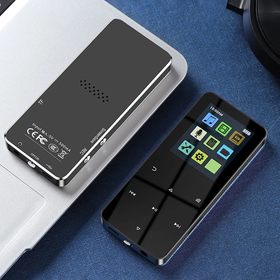 1,8 palca Tft MP3 Player Walkman Touch Screen Bluetooth kompatibilný 5,0 Mute Video Walkman so zabudovaným reproduktorom E-knihy