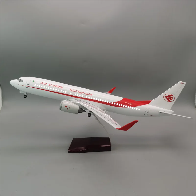1/85 Stupnica B737-800 Alžírsko 47 cm letecký model živici kovový lietadlový lietadlový lietadla Zbierka pre dospelých chlapcov