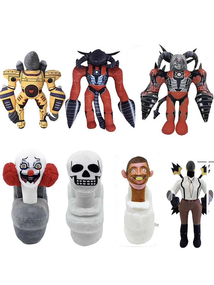 1/8ks 28cm skibidi toaletné plyšové hračky roztomilé mäkké plnené anime izba dekorácie vankúš pre dieťa narodeniny vianočné darčeky zbierka