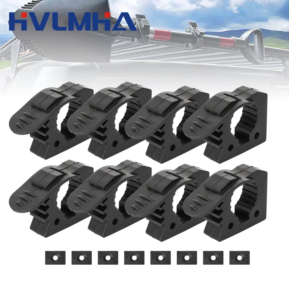 1-8ks gumové svorky rýchle uvoľnenie montážny svoriek 30-40 mm pre vozidlo mimo cesty Truck Trailer RV Doplnky lodí Montážny náradie