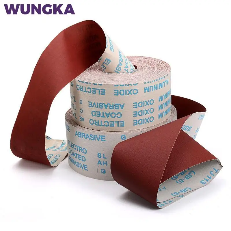 1 alebo 5 m 4 '' 100 mm šírka brúsneho papiera pre pieskové papierové brúsky brúsny papier Brubové listy 80 120 150 180 240 400 600 800 1000 Grit