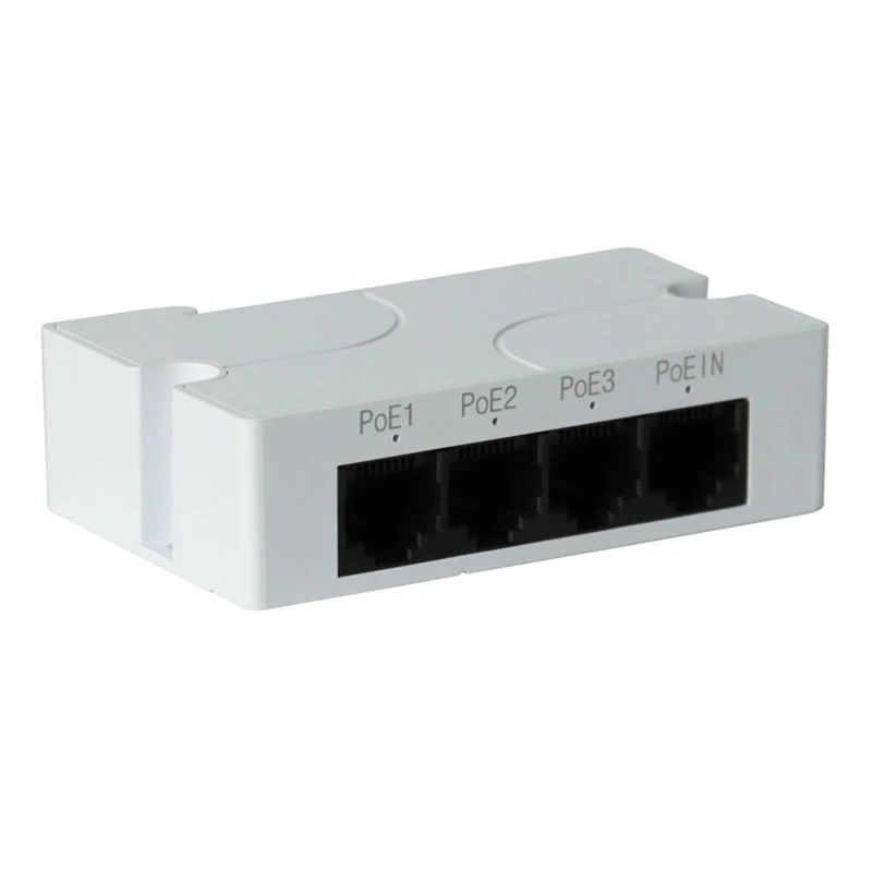 1 až 3 Port Poe Extender Pasívne kaskáditeľné IEEE802.3AF pre predlžovanie prenosu portov IP pre Switch Poe Switch NVR IP (1pcs)