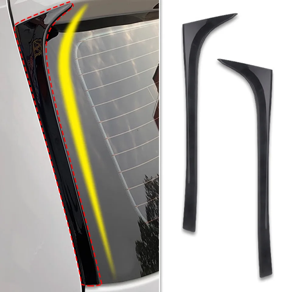 1 dvojica automobilu Zadné okenné kazety Side Kumera Karium Splitter Accessories pre VW Golf 7 7,5 Mk7 Mk7.5 14-18