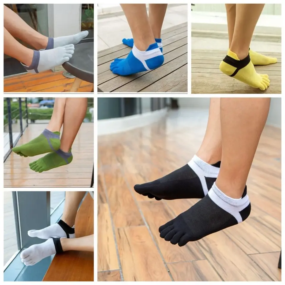 1 Dvojica EU38-44 Five Finger Socks Cotton Cval