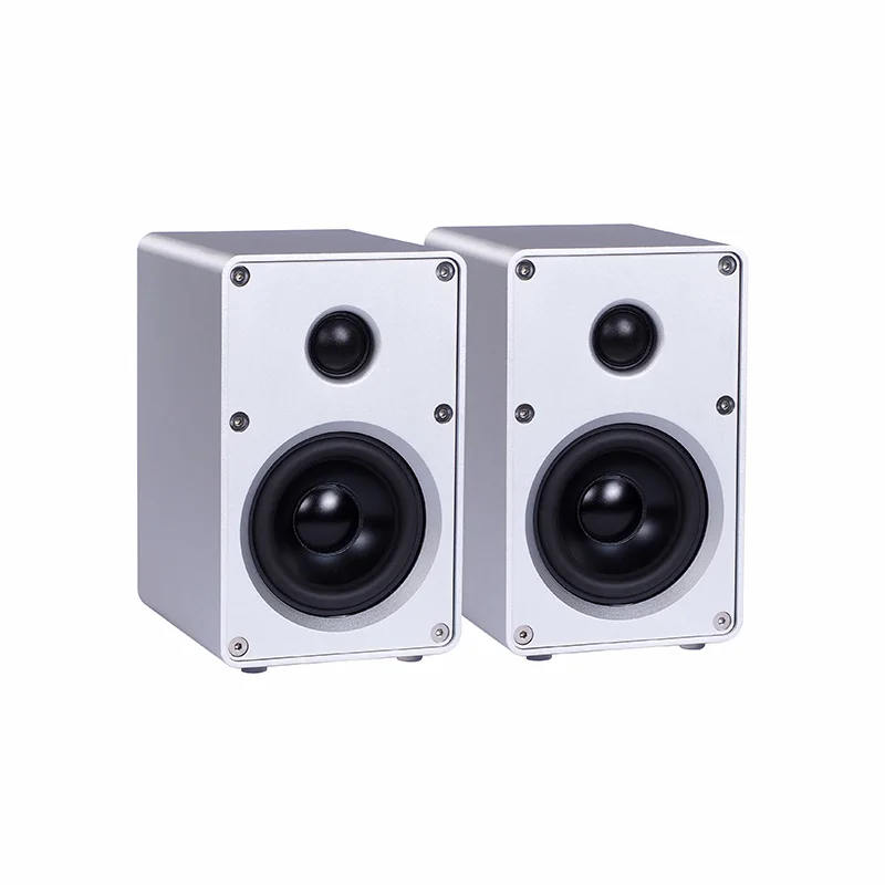 1 Dvojica HiFi Bookshelf Reproduktor Všetky hliníkové podvozok reproduktor HIFI Pasívny reproduktor pre zosilňovač zvukových 3-palcov
