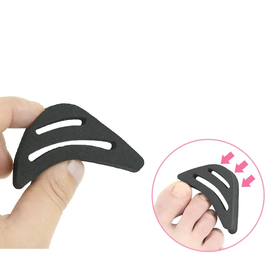 1 Dvojica zosilnenej špongie nastaviteľná s vysokou podpätkovou podložkou Foot Foot Brace Plug Shoe Filler (čierna) Plužná zástrčka Big Shoe Filer