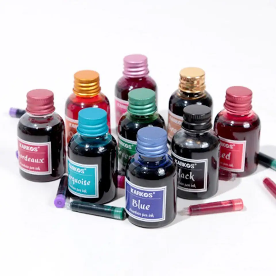 1 fľaša čistá farebná 30 ml fontánske pero Atrament Universal Revill Atrament Stockery School úplne nový produkt Mier a šťastie
