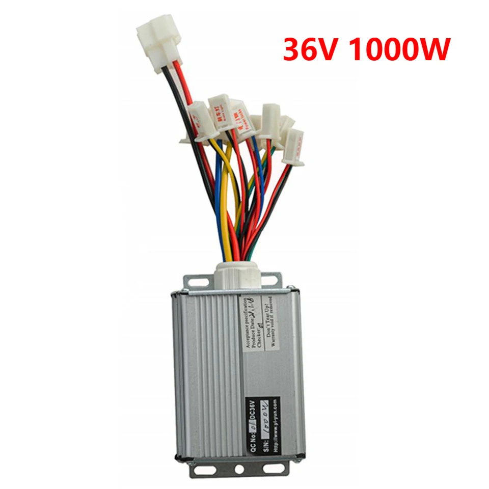 1 kefový motor kefový motor 36V až 48 V 1000 W elektrický bicykel Elektrický skúter kefka jednosmerného ovládača Motor Ovládanie príslušenstva