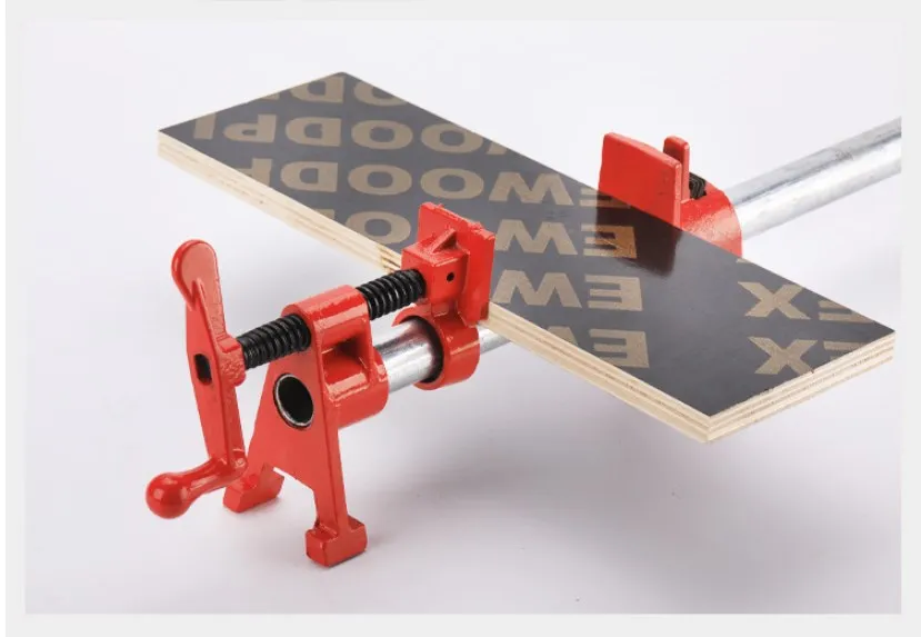 1 ks 1/2in-3/4in drevo lepiace potrubie Clamp Set Light Duty Profesionálne drevárske liatinové vodné potrubie Splice Splice Clamp Clamp