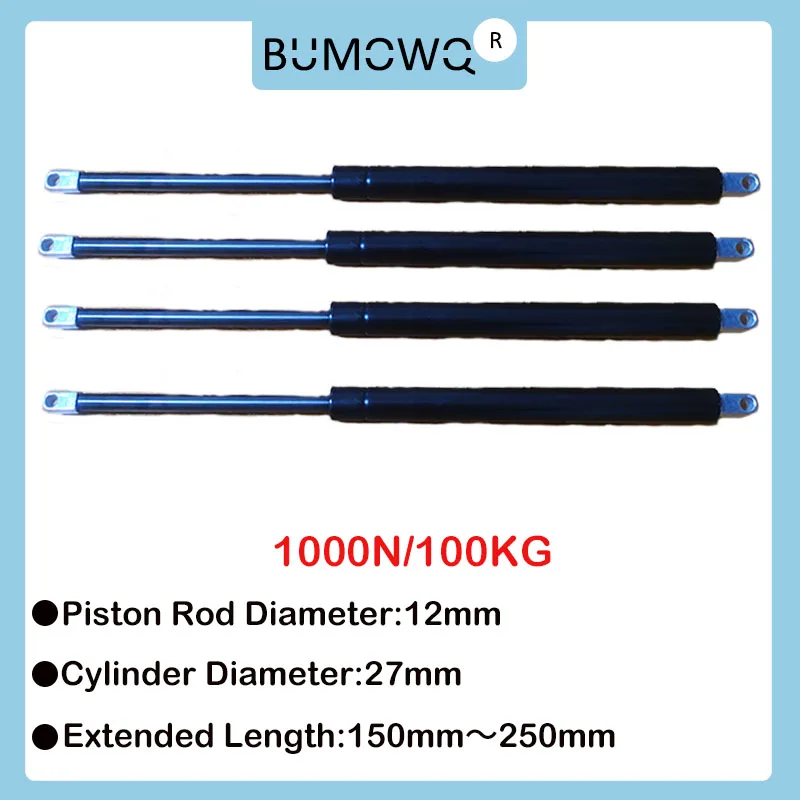 1 ks 150-250 mm 100 kg/1000 N Univerzálne vzpery Stroj stroj plynový jarný šokový tlmič nábytku nábytku skrinka závesný výťah plynový výťah