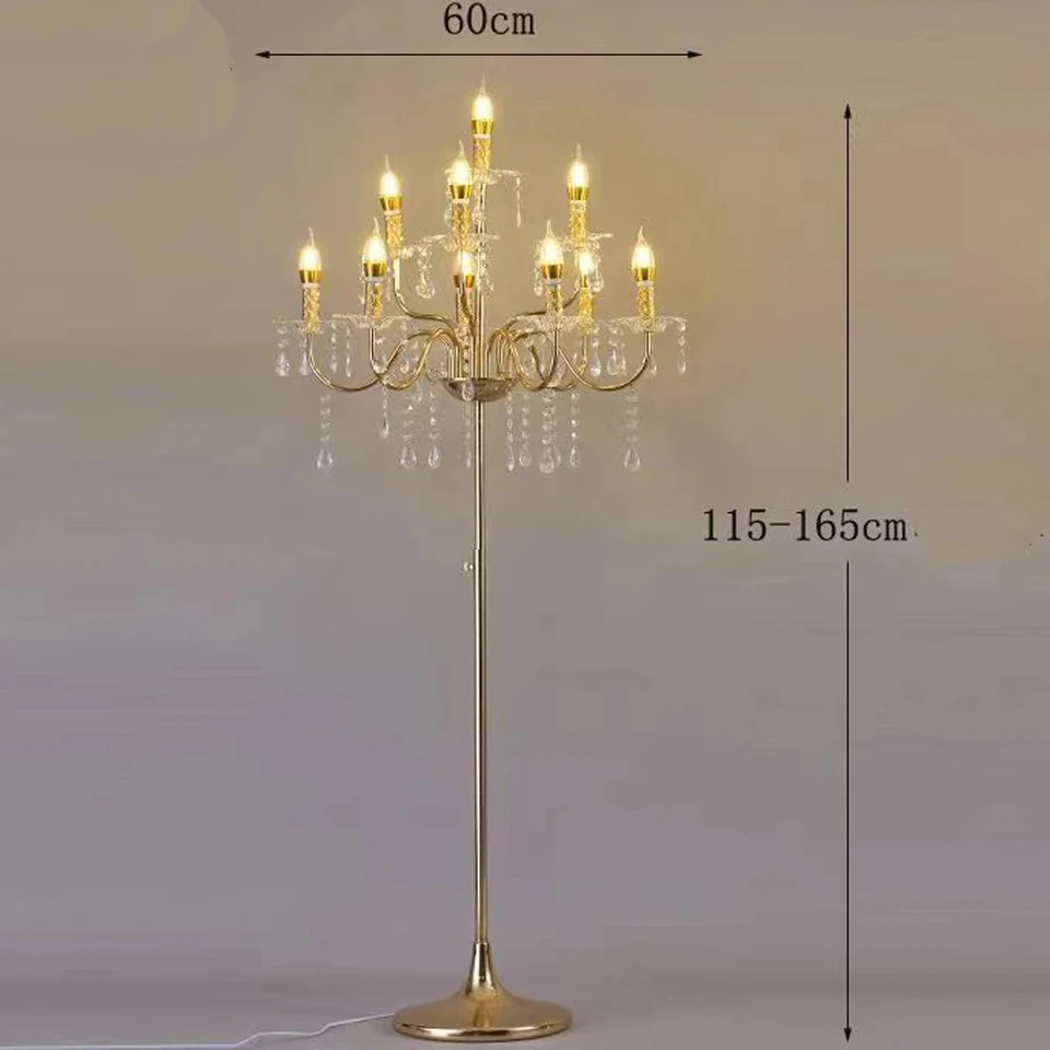 1/ks 4ks Pletenie 10 hláv kryštálových stolových lamp pre moderné témy T -Roadlight scéna Narodeninová oslava svadobná dekorácia