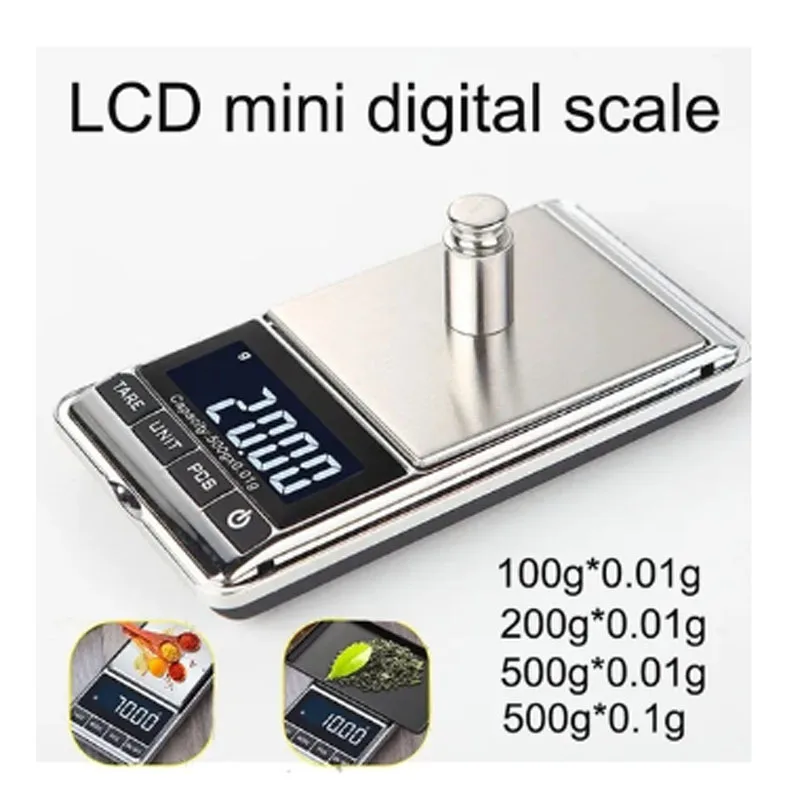 1 ks 500/0,01g šperky gramovej hmotnosti Mini vrecká prenosná stupnica Digitálna LCD DIGIT DISPLET SMART Kuchynská váha váh