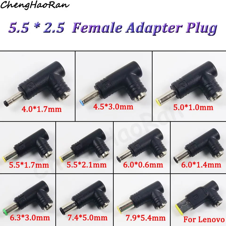 1 ks DC 5,5x 2,5 konektory adaptéra plugového adaptéra s dámsky