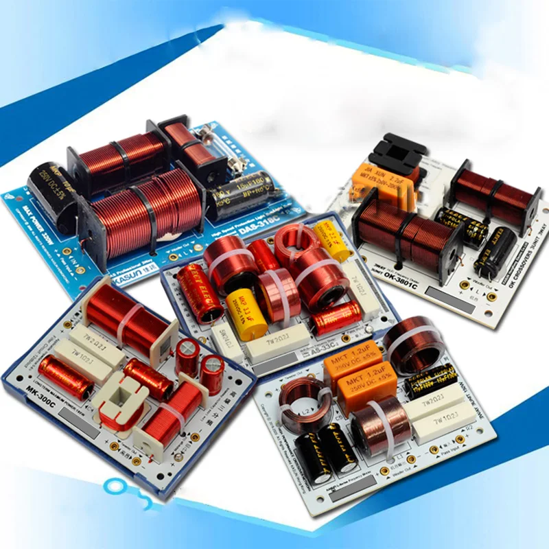 1 ks HIFI Audio reproduktor 3 jednotková frekvenčná deliaca frekvencia výšky stredných basov 3 Way Crossover Filters 160W 180W 200W 320W