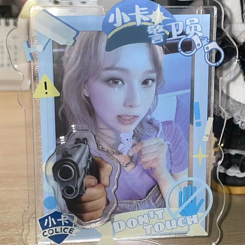 1 ks kawaii 3 palcový KPOP Photocard držiak IDOL IDOL Photo karta Držiak držiak malá karta Ochranné puzdro KPOP IDOLS