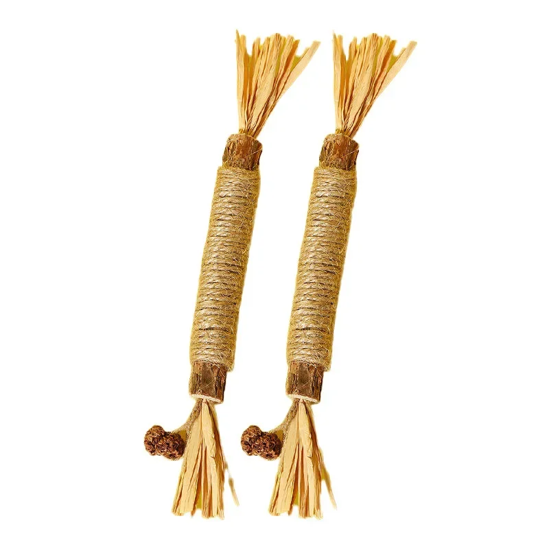 1 ks mačacie hračky Silvervine Chew Stick Grass Pet Dodávky čistiacich zubov Stick Stick Pet Usry Cat Cat Hračka konope lano