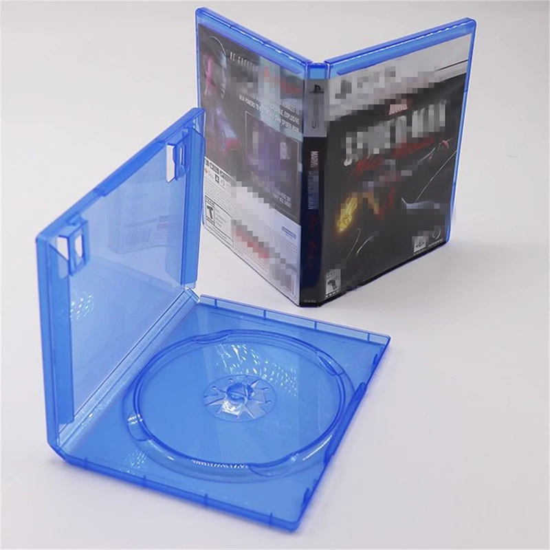 1 ks modrý/priehľadný PP Ultrathin Standard DVD Puzdro prenosné prenosné CD Balíček Storage Box Disk Disk