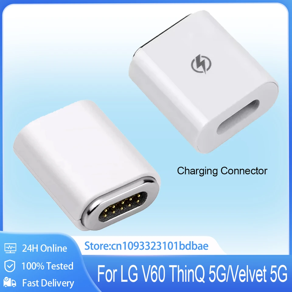 1 ks pre LG V60 ThinQ 5G Sub Screen Screen Magnetic Adapter Nabíjanie pre LG Velvet 5G LM-V600 Duálny konektor nabíjania obrazovky