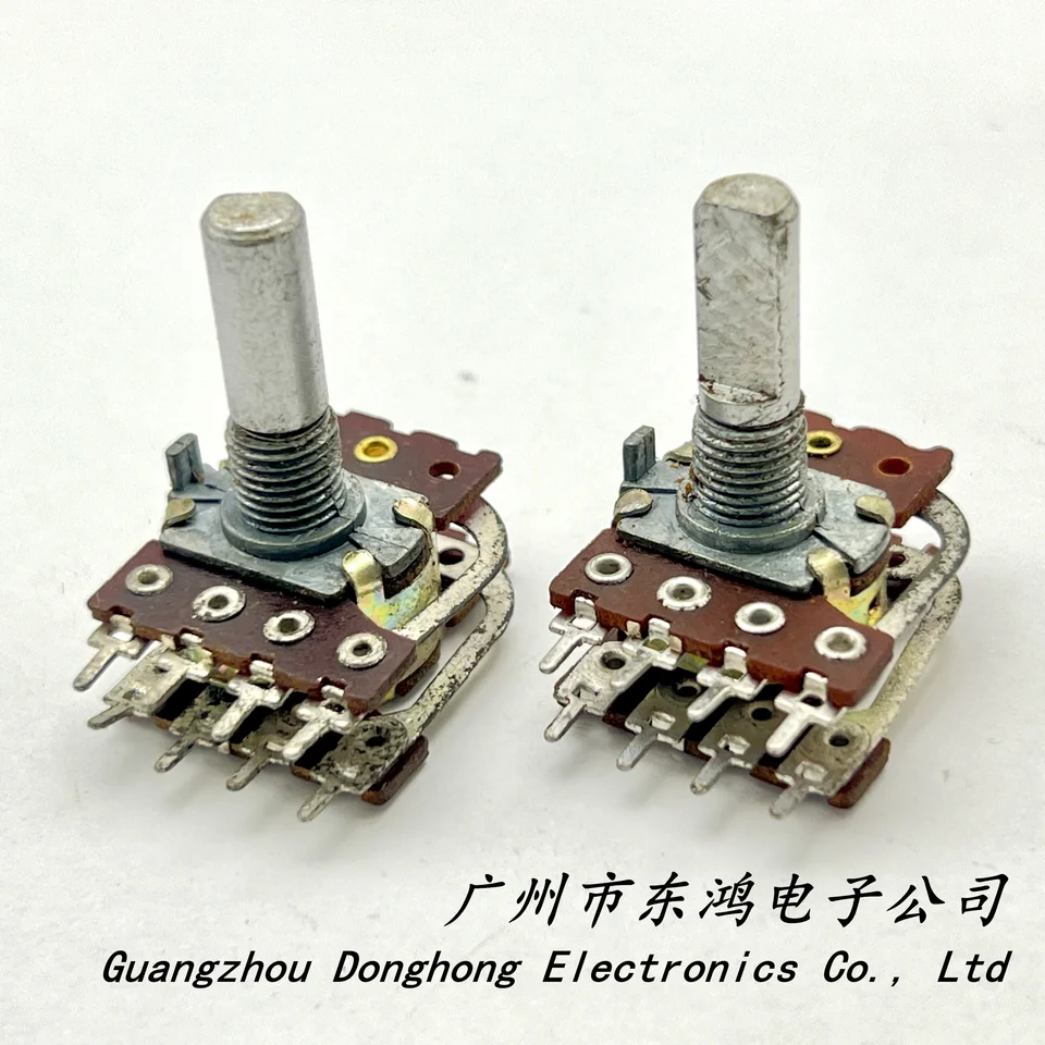 1 ks Taiwan produkovaný RK16 Rotary Dual Potentiometer A50K Ω Ω 8 -kolíkovi dĺžky 20 mm