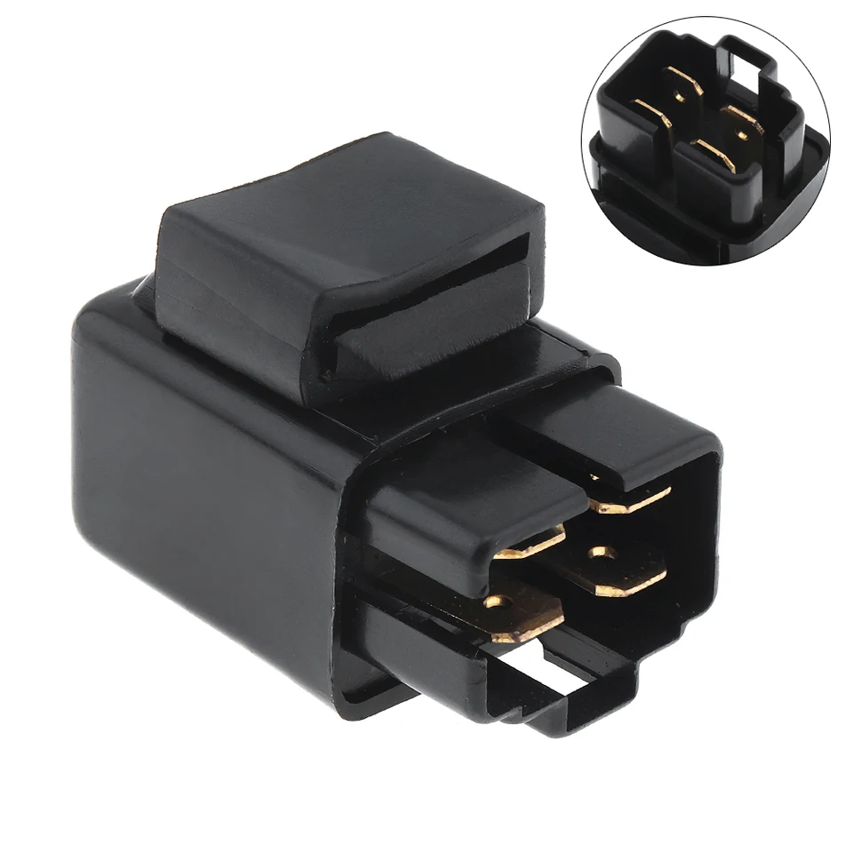 1 ks univerzálny plast + kovový čierny 4-kolíkový štartovací relé solenoid pre Yamaha / Warrior 350 / YFM350X / 1987-2013 HOT